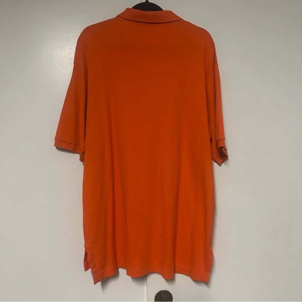 Vintage POLO GOLF RALPH LAUREN Performance Golf Polo Shirt Bright Orange Size L